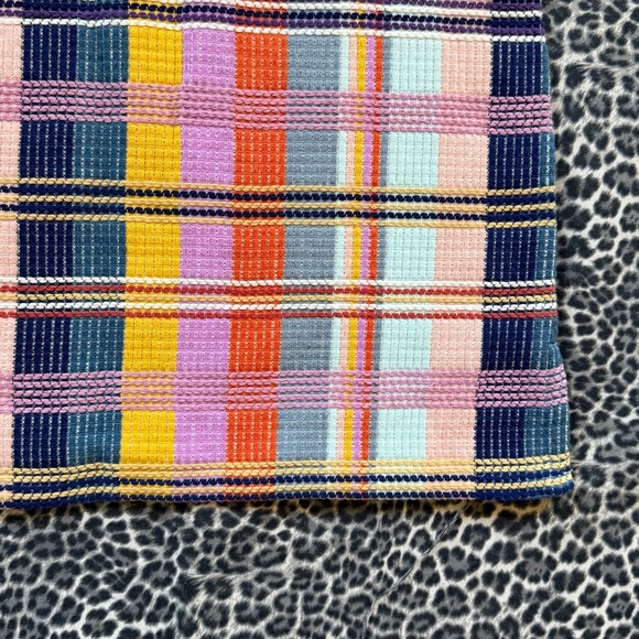 Halogen Nordstrom Multicolor Plaid Short Sleeve Top XSP - Picture 6 of 11